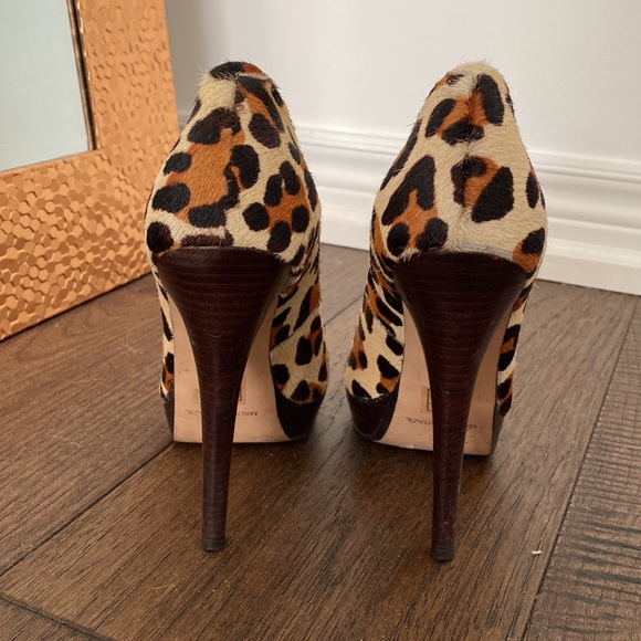 French Connection leopard-print platform heels size 7.5 (U.K. 5) - Picture 6 of 9